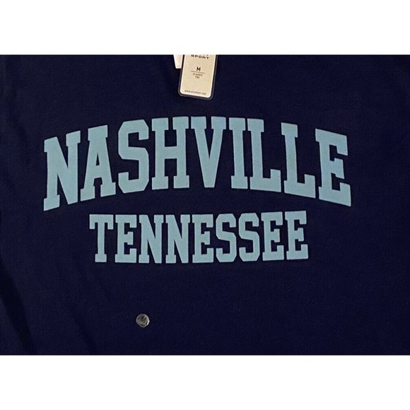 MV Sport Nashville Tennesee T-shirt Navy Blue Size Medium - Picture 1 of 8